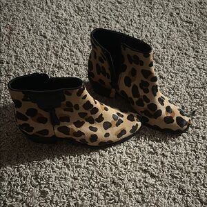 Cole Haan Brown and Black Ankle Booties